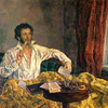 'Pushkin at the Mikhailovsky,' by Pyotr Konchalovsky.