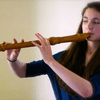 Sophie Westbrooke with tenor recorder.