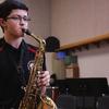 Saxophonist Aidan Brown.