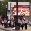 Atlanta Symphony Orchestra musicians picket on Sept. 10, 2014