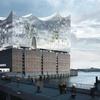 Arhitect's rendering for the Elbe Philharmonic Concert Hall, Hamburg.