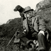 Edvard Grieg exploring the Norwegian fjords on a day out with his Chocolate Labrador.