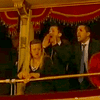 Members of the audience react to the opening of La Scala's 2013-14 season