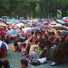 Audience for the Orpheus Chamber Orchestra at the Naumburg Bandshell in July 2013
