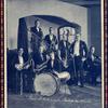 Paul Whiteman and his orchestra in 1921. Whiteman's principal arranger Ferde Grofé is seated at the piano to the right.