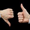 Thumbs up and down