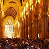 Congregants at St. Mary's Cathedral, Sydney.