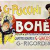 Adolfo Hohenstein's 1895 poster for Puccini's 'La Bohème'