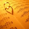 ring creates a heart on sheet music