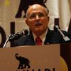 Former New York City mayor Rudy Giuliani speaks in Staten Island. 