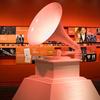 A statue of the Grammy Award at the Grammy Museum.