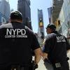 New York City Police Department Counter Terrorism Unit officers patrol in Times Square on May 5, 2010. US officials Wednesday ratcheted up security in the wake of the botched Times Square bomb plot 