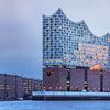 The Elbphilharmonie stands tall above the River Elbe