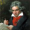 Portrait of Ludwig van Beethoven by Joseph Karl Stieler.