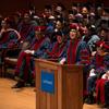 Christine Baranski addresses the graduating Juilliard class of 2016.