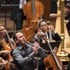 Clarinetist Mark Nuccio (L) and Alan Gilbert (R) with the New York Philharmonic