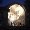 The East Coast Chamber Orchestra play at the Naumburg Bandshell in Central Park.