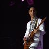 Prince performs at Coachella in 2008.