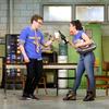 Ryan Spahn and Christina Nieves perform in 'Exit Strategy' at Primary Stages at the Cherry Lane Theatre.