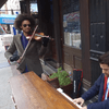 Violinist Andrei Matorin improvises with pianist Dotan Negrin.