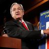 Sen. Tom Harkin (D-IA) talks about extending unemployment benefits during a news conference with fellow Senate Democrats at the U.S. Capitol late last year